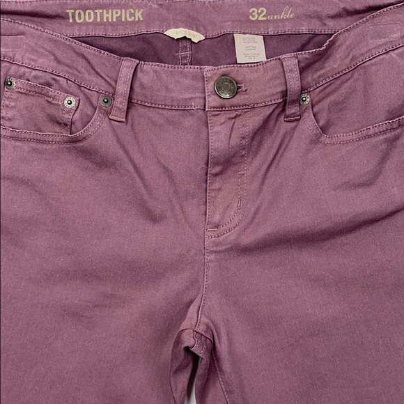 J. Crew Toothpick Ankle Zip  Jeans  32 - Picture 15 of 16